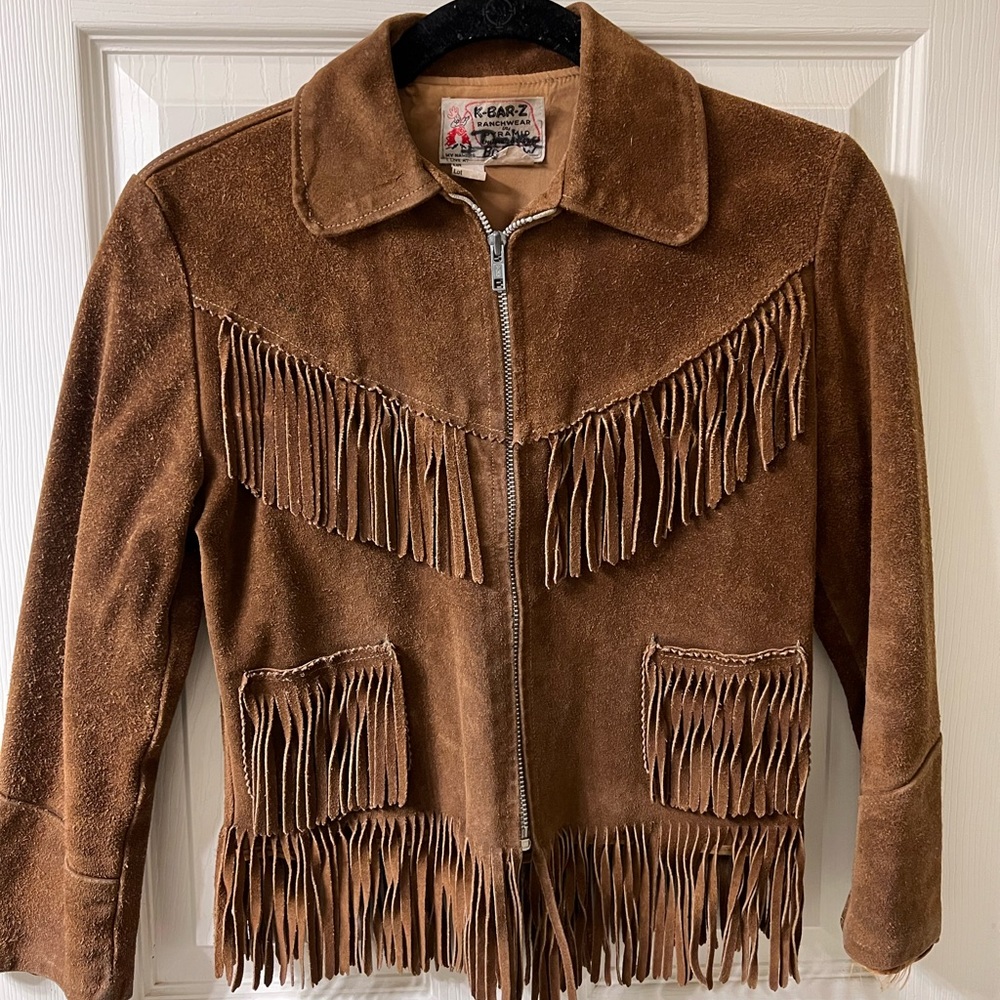 Vintage Suede Fringe Jacket